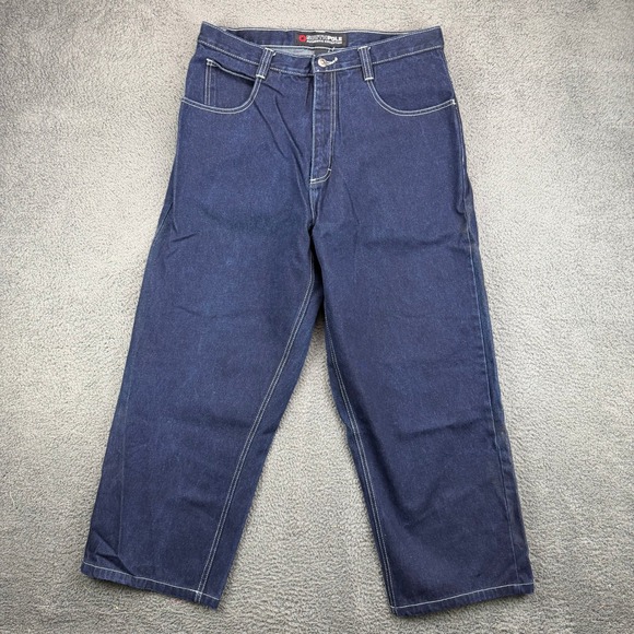 Southpole Other - Southpole Authentic Collection Mens 36 Baggy Wide Leg Indigo Denim Jeans Y2K